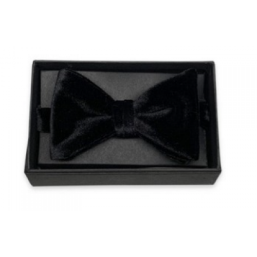 Black Velvet Couture Bow Tie